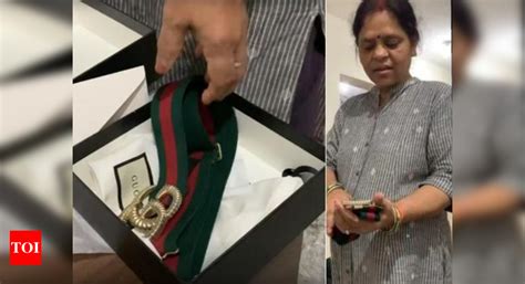 Viral video: This desi mom's reaction at Rs. 35k Gucci belt is 